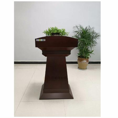 中美隆ZZ-01824演讲台  贴木皮的小款演讲台。